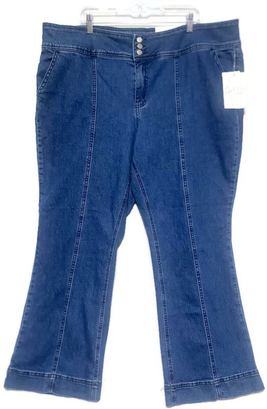 Cato 1946 Curvy Bootcut Jeans Women's Plus Size 22W Dark Wash New With Tag
